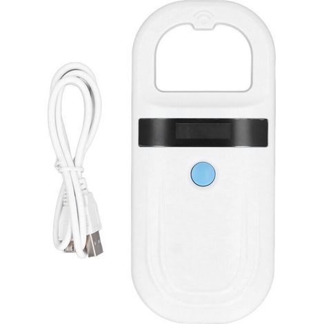 pair 134,2 kHz Handheld-Tiermarkenleser, 128 Datensätze, Datenspeicherung, Mikrochip-Scanner für Haustiere, Nutztiere, Wildtiere, 5 V (1/4)