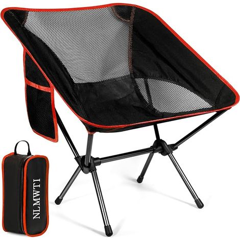 Chaise de camping pliante ultra-légère NLMWTI en aluminium tissu Oxford 600D avec sac de rangement (1/4)