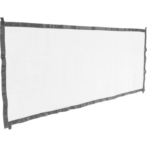 Barrière de sécurité extensible en filet pour chien, pliable et sécurisée, avec crochets pour portes et escaliers. (1/5)