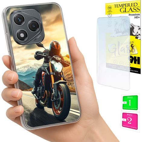 Funda para Honor 400 Lite con foto, cubierta trasera y cristal 9H. (1/5)