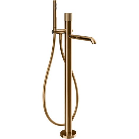 Mezclador monomando para bañera Gessi Habito, teleducha antical,