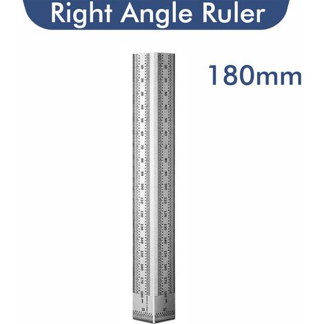 règle perforée de 180 mm Règle à tracer en acier inoxydable, règle à trous, règle de traçage pour le travail du bois, équerre, règle à trous pour le travail du bois, règle graduée, outils (1/5)