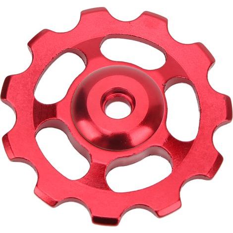 Kettenblatt aus Aluminiumlegierung für Mountainbikes, 11 Zähne, Führungsrolle, austauschbares Fahrradteil, rot (1/5)