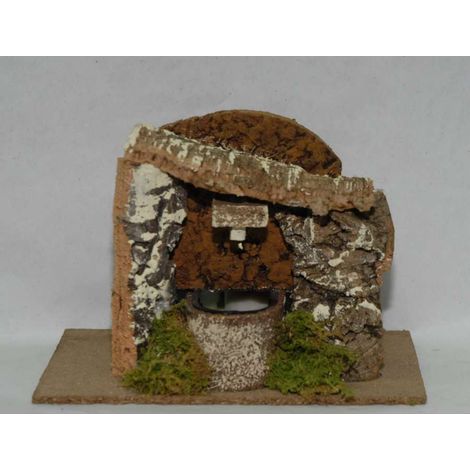 Fontana Funzionante - Accessorio Decorazione Presepe - 13x13x14 cm (1/2)