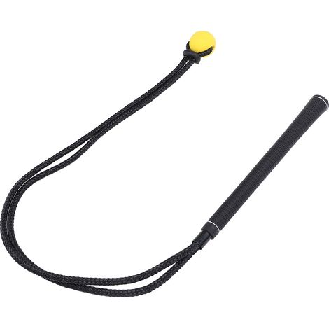 Corde d'entraînement au swing de golf - Échauffement et amélioration de l'équilibre - Poignée en silicone antidérapante - Portable - Version débutant/adulte (1/5)