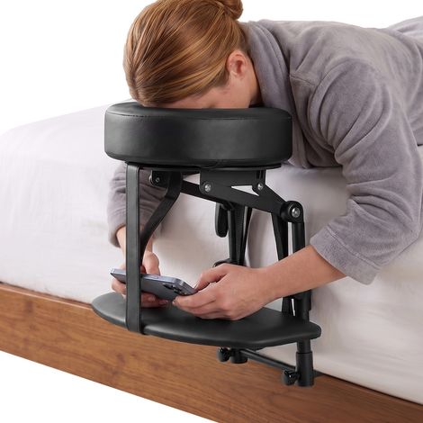 Appui-tête de massage pour lit, kit de massage pour matelas à domicile, appuie-tête hauteur réglable, coussin de massage pour le visage, coussin de massage à la maison, oreiller visage vers le bas (1/5)