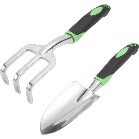 Set di 2 pale da giardino in metallo - Mini pala multiuso - Attrezzo da giardinaggio - Attrezzo per diserbare il giardino