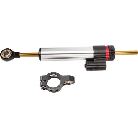 Jeffergarden Amortisseur de direction de moto réglable en alliage d'aluminium 6061 stabilisateur universel adapté aux motos de plus de 600 cm3