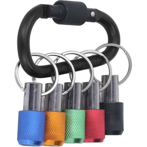Ulisem Portable Aluminum Alloy Screwdriver Bit Holder - Quick Change Screwdriver Bit Holder - 1/4" Hex Screwdriver Holder (1/4)