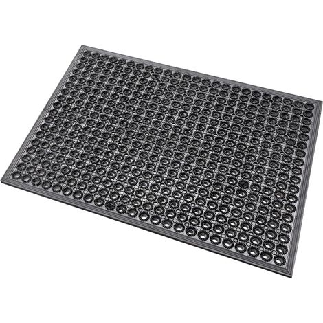 Zerbino Gomma Morbida 47x62 Cm Tappeto Ingresso Raschia Fango Dentato Drenante Antiscivolo