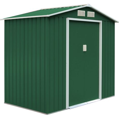 Metalgreen - Abri de jardin en métal galvanisé - 213x127xH195 cm (1/2)