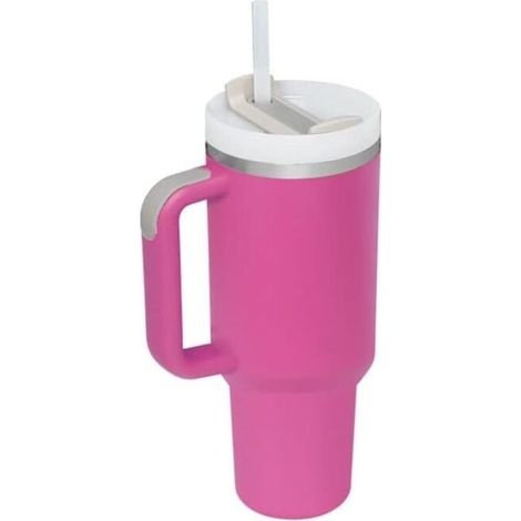 Gobelet avec poignée de 40 oz et couvercle à paille, gobelet isotherme pour tasse de voyage (1/4)