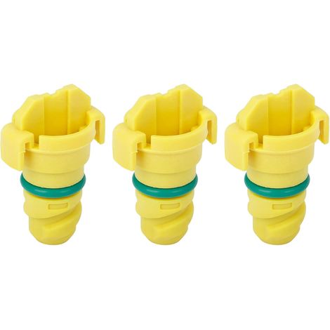Bouchon Vidange Moteur - Lot de 3 - ABS Jaune - Étanchéité Renforcée - Pour Ford F150 - Diamètre 11mm (1/5)