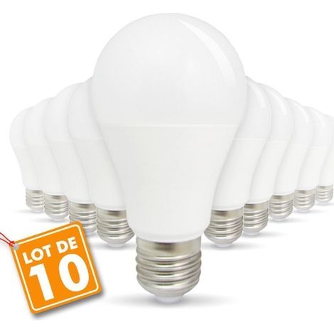 Lotto di 10 lampadine a LED E27 11W 4000K bianco naturale