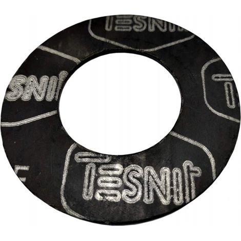 Schwarze VPR-Dichtung 49x91x2mm für Flanschventil DN40 - 1 Stück.