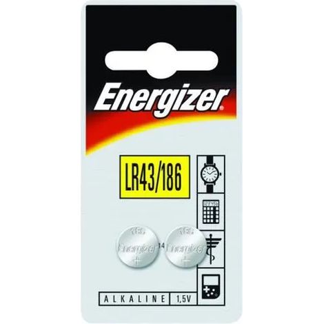 pile bouton Energizer lr43/186 alcaline 1.5V 1.16 cm