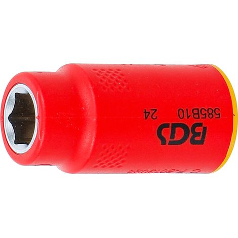 BGS 35871 VDE-Steckschlüssel-Einsatz Sechskant, An trieb Innenvierkant 10 mm (3/8"), SW 10 mm (1/4)