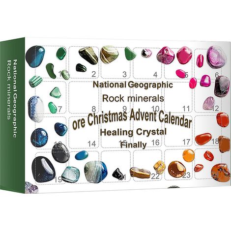 Calendrier de l'Avent avec pierres de guérison, 24 grilles, améliore la créativité de Noël pour adultes et enfants (1/5)