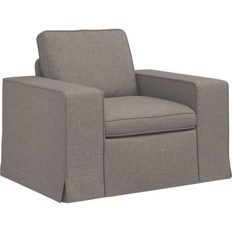 Canapé Taupe 103 x 80 x 82 cm tissu (1/5)