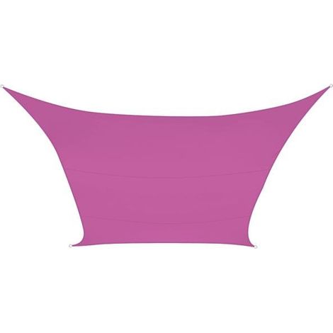 Vela ombreggiante - quadrata - 3,6 x 3,6 m - colore: fucsia