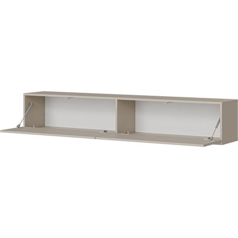 Soporte TV Mocogno, un Estante, 2 Puertas, un Espacio, 180x32x32h cm Beige