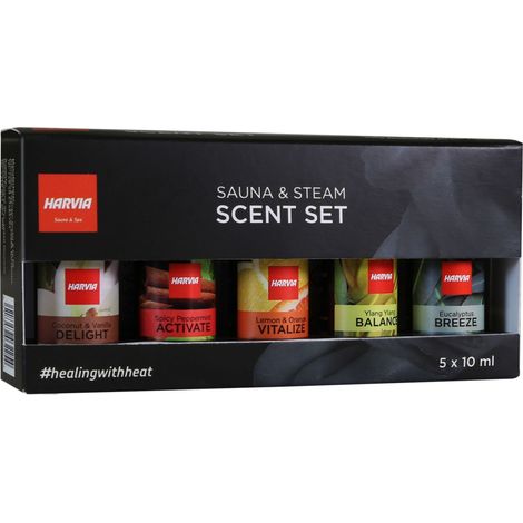 Harvia Saunaaufguss Set 5x 10 ml Duftkonzentrat für Sauna und Dampfsauna Duftset