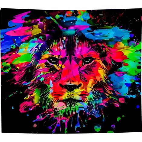 Tapiz fluorescente reflectante para decoraci贸n de paredes con protecci贸n UV, 150x150cm Lew2 (1/5)
