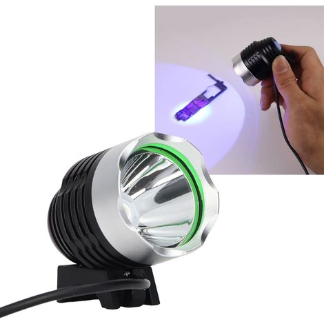 Lampe torche UV USB K-338 avec lampe ultraviolette à polymérisation à l'huile verte (illuminateur unique) (1/5)