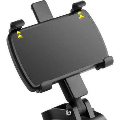 1 Support téléphone portable, Rotatif 360°, Coussinets antidérapants, Compatible 3 à 7 pouces, Véhicule (1/4)