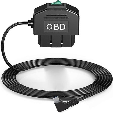 Kit de câblage OBD pour caméra embarquée, avec câble d'alimentation OBD 12-24V vers 5V/3A-- (1/5)