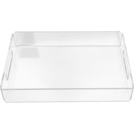 Transparente Acryl-Vorspeisenplatte für Obst, Käse, Frühstück und Servietten (1/5)