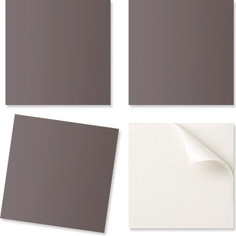 Baldosas de vinilo autoadhesivas con estampado decorativo, color marr贸n, 9x30x30 cm
