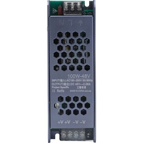 Pilote d'alimentation à découpage LED, transformateur de lumière magnétique, longue bande noire 48V AC180-250V (1/5)