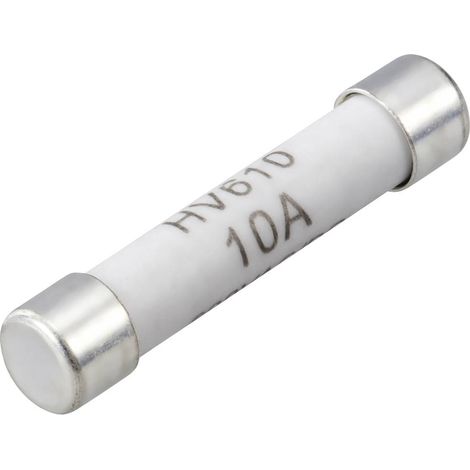 VOLTCRAFT VC 100er Fuse Fusibile per multimetri (Ø x L) 6.35 mm x 31.8 mm 10 A 600 V/AC, 600 V/DC Rapido Contenuto 1 pz (1/2)