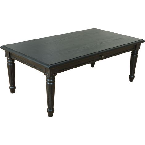 Amaretta Table basse à 2 tiroirs, noir. (1/5)