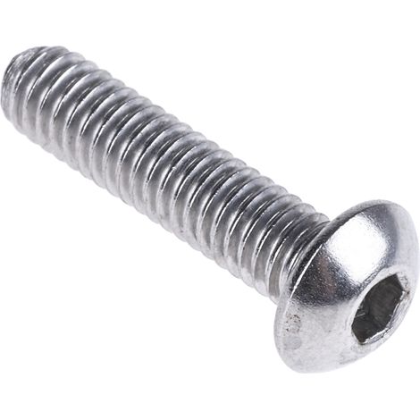 Vis à six pans creux, M4 x 16mm, tête Vis bombée à tête creuse hexagonale, en Acier Inoxydable ( Prix pour Boîte de 100 ) (1/3)