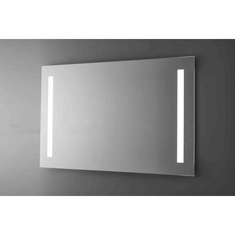Specchio bagno led retroilluminato con sabbiature frontali 110x80 cm