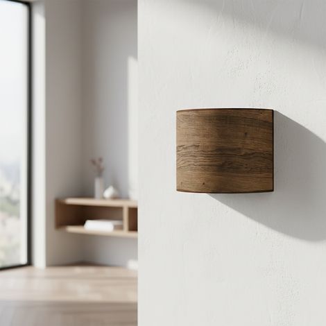Aplique de Pared de Madera Oscura  Serie AITANA (1/5)