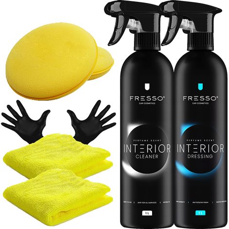 Nettoyant intérieur Fresso + Lustrant pour plastiques intérieurs de cockpit 2 x 1 L (1/5)