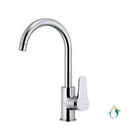 MISCELATORE MONOCOMANDO LAVELLO CANNA ALTA GIREVOLE LINEA SURF ECO Cromo