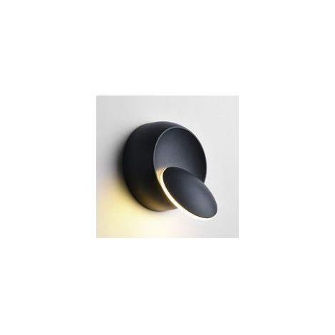 5W (Noire) Appliques Murales Interieur Blanc Chaud Lampe Murale LED Moderne Applique Murale Blanc Chaud Créatif 2 en 1 Fer Applique Murale Lampe Led (1/5)
