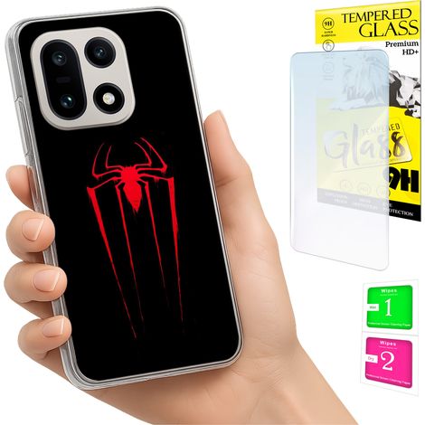 Custodia per OnePlus 15, cover posteriore con vetro 9H. (1/5)