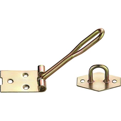 Chiusura portalucchetto 120 mm. - zincato giallo
