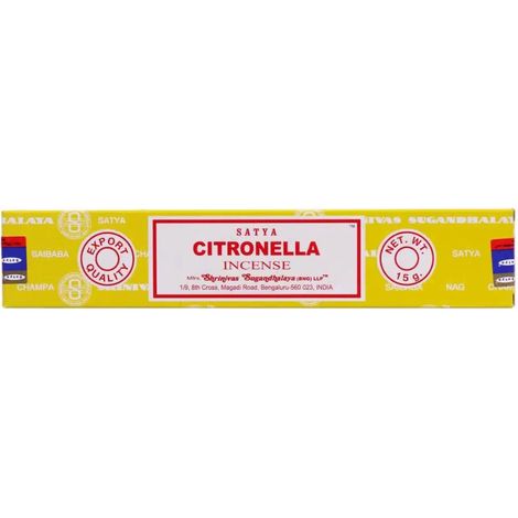 Varitas de incienso Satya CITRONELA 15g (1/2)
