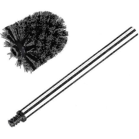 1-teilige Toilettenbürste mit Edelstahlgriff (schwarz)  Toilettenbürstenhalter (1/5)