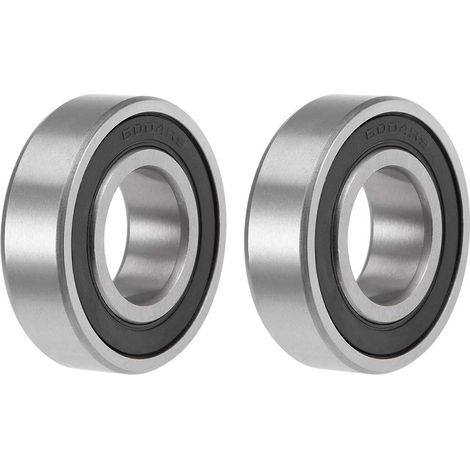 4 pieces 6004-2RS ball bearing 20 x 42 x 12 mm, double sealed rubber and chrome steel, 6004RS sealed deep groove ball bearing