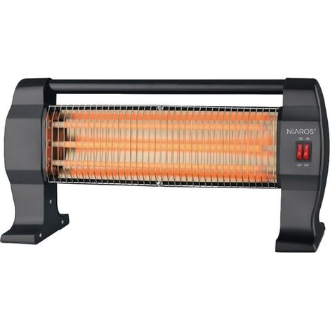 Marca Estufa cuarzo peana 1200w 301010015 Negro