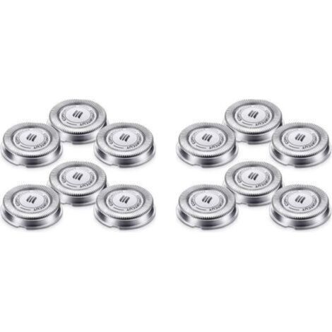Lot de 12 Têtes de Rechange Compatibles avec Rasoirs Électriques Série 1000 2000 3000 Modèle SH30 (1/4)