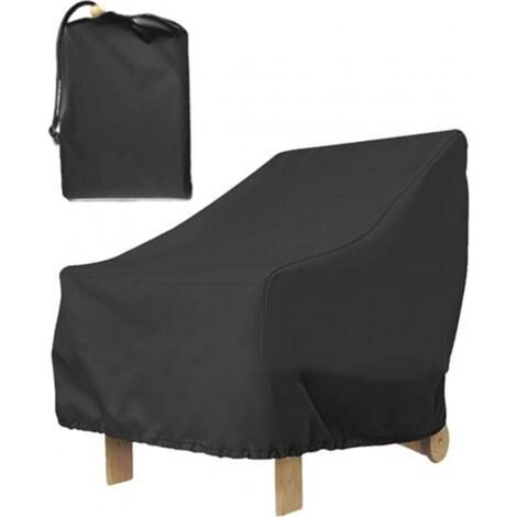 Housse de protection pour mobilier de jardin, 210D imperméable, coupe-vent et résistante aux UV, dimensions : 85 x 80 x 91,5 cm (1/5)