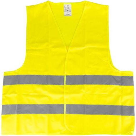 Gilet Réfléchissant - Jaune - Taille XL - Certifié CE EN ISO 20471 - Pour Sécurité Routière et Travaux Extérieurs - 1 Pièce (1/5)